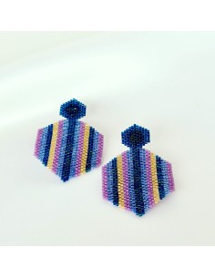 Aretes hexagono miyuki 2