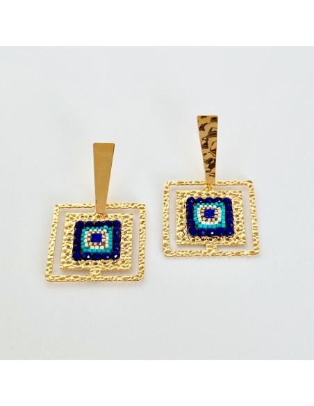 Aretes cuadro miyuki