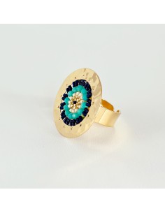 Anillo miyuki redondo grande 2