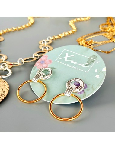 ARETES AROS ENTRELAZADOS