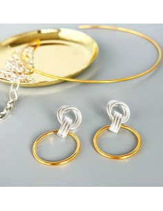 ARETES AROS ENTRELAZADOS 2