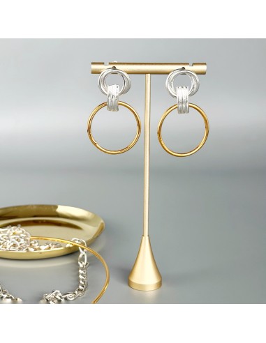 ARETES AROS ENTRELAZADOS