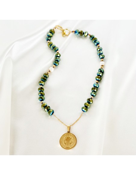 Collar san benito perla